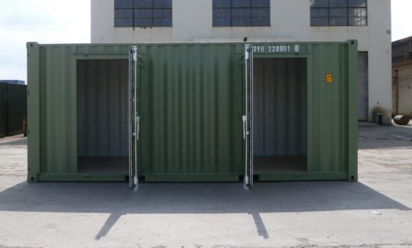 Container maritime 20 pieds avec 2 portes