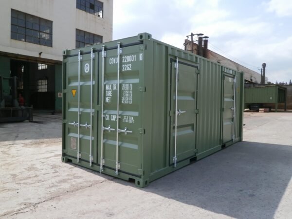 Container maritime 20 pieds avec 2 portes